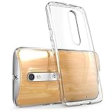 Moto X Pure Edition Case, i-Blason [Scratch Resistant] Halo Series Hybrid Clear Case / Cover with TPU Bumper for Motorola Moto X Style / Pure Edition 2015 Release (Clear)