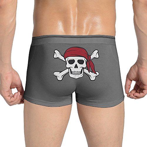 VOLTE Sexy Pirate Seamless Stretchable Boxer Panty For Fashionable Men Ash L