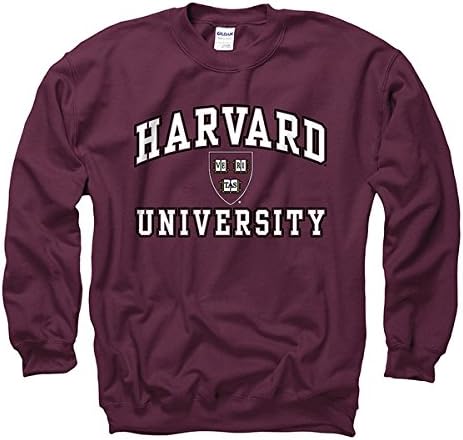 Harvard University Arch White In Black Out Seal Crew Neck Sweatshirt