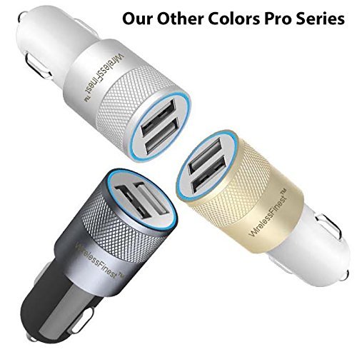Car Charger,WirelessFinest,Dual Port USB Car Charger Adapter