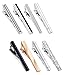 Jstyle 8 Pcs Tie Clips Set for Men Tie Bar Clip Set for Regular Ties Necktie Wedding Business Clips with Box B