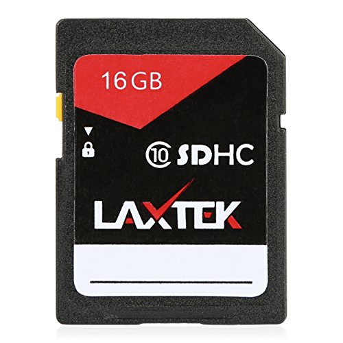 LAXTEK 16GB Ultra Class 10 SDHC UHS-I Ultra HD 4K Video High Performance SD Card