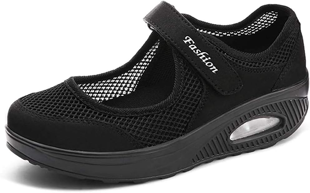 Women's Fashion Flying Woven Cosy Walking Shoes Size 3.5-8UK Super Lightweight Gym Sports Running Shoes Shock Absorbing Trainers
