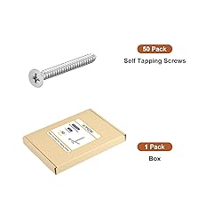 DTGN 50Pcs #10x1-3/4" Flat Head Wood Screws, 304