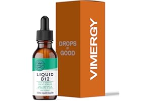 Vimergy Organic Liquid Vitamin B12 Supplement 2500 mcg, Methylcobalamin & Adenosylcobalamin Fast-Absorbing Energy Support USDA Organic, Vegan, Non-GMO B12 Vitamins for Women & Men 30 Serving (30 mL)