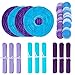 Fadesun Party Decoration Kit Purple Blue Tissue Paper Pom Poms Flowers Papers Lanterns Circle Garland Birthday Wedding Christening Frozen Theme Party Decorations for Adults Boys Girls