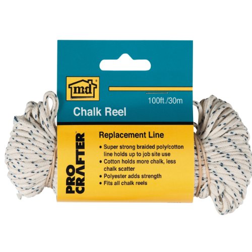 M-D Building Products 00687 100-Feet Chalk Replacement Reel Line