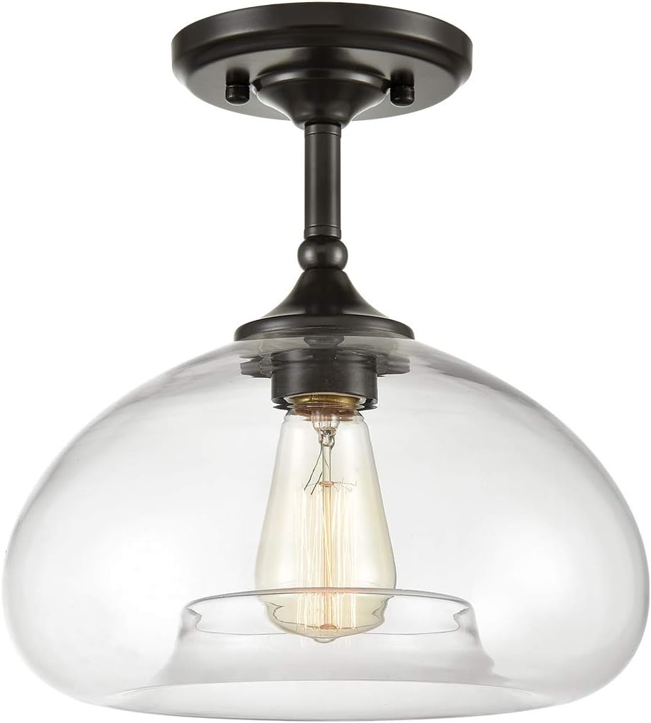 Contemporary Globe Glass Ceiling Light Flush Mount Ceiling Lights Orb