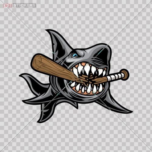 San Jose Decal Shark Car Helmet Truck Motorcycle Note Book I Phone Bite R Size: 5 X 4.1 Inches Vinyl color print