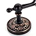 Kabter Carved Flower Brass Towel Coat Hook,Oil Rubbed Bronze