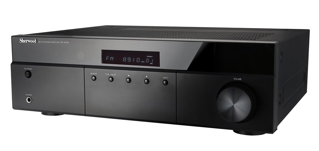 Sherwood RX4208 200W AM/FM Stereo Receiver, Black