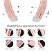 Bluetooth Headphones Speaker 2 in 1 LIUHE Neckband Portable Wireless Headset Wearable Speaker True Stereo Sound Sweatproof Headphones with Retractable Earbuds Built-in Microphone (Rose Gold)