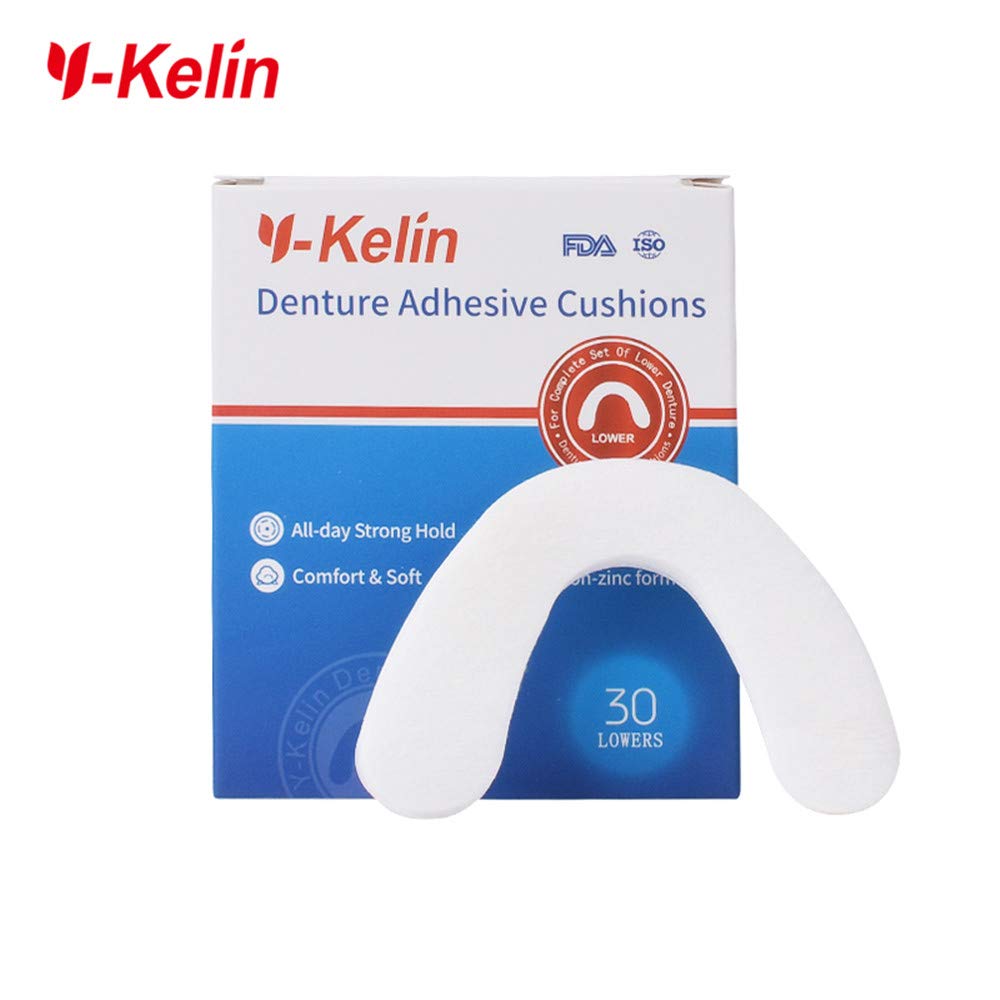 Y-Kelin Denture Adhesive Cushion(Lower) 30 counts (pack of 1) : Beauty