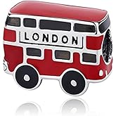 ARTCHARM 925 Sterling Silver Airplane Pendant, Statue of Liberty, Lighthouse, Colosseum, Souvenir, Valentine's Day Gift for Lovers/Friends/Mothers/Travelers