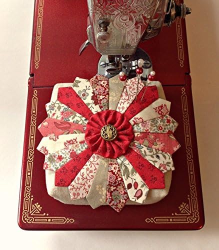 Pincushion Handcrafted Dreamy Dresden Linen Pin Cushion French General Fabrics filled with Crushed Walnut Shells