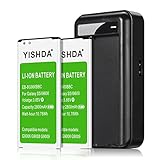 Galaxy S5 Batteries YISHDA 2X 2800mAh Replacement Samsung Galaxy S5 Battery with Galaxy S5 Battery Wall Charger for Samsung Galaxy S5/S5 Active I9600 G900F G900V G900T G900A [18 Month Warranty]
