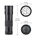 UV Light Zookki 12-LED Lights Pet UV Urine &Stain Detector Blacklight/Flashlight Detector, LED UV Flashlight 395nm,Find Stains on Clothes, Carpet or Rugs