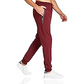 STICKON Mens Casual Joggers Sweatpants Athletic Track Pants with Zipper Pockets