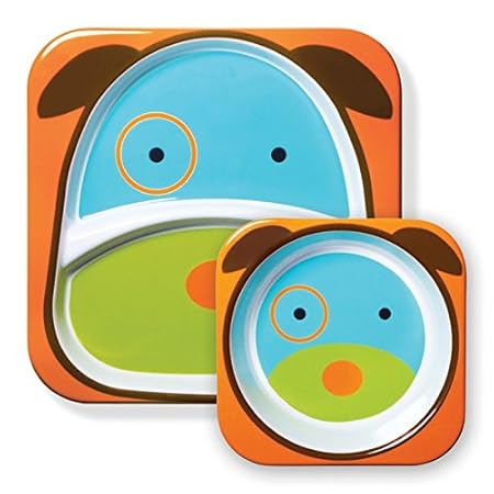 Skip Hop Zoo Melamine Plate and Bowl Set