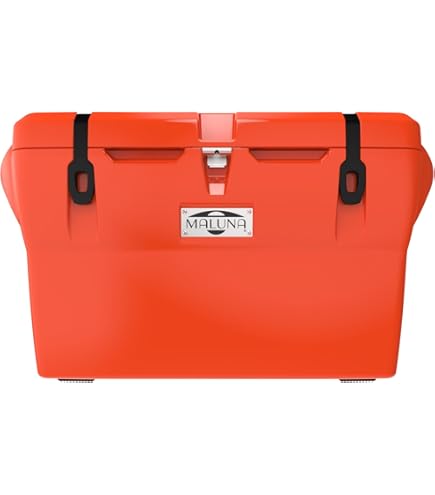 Amazon.com : Maluna 40 Quart Blaze Orange Hard Cooler | Rotomolded