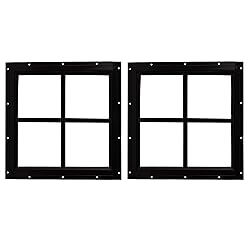 WRISIN 2 Pack 16" x 16" Square Shed Window with