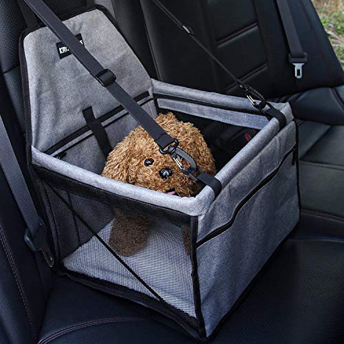 Pet Car Booster Seat for Dogs Cats Pet, Folding Pet Car Seats Cat Car Travel Safety Seat Pet Carrier Bag with 