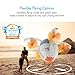Tenergy TDR RC Quadcopter Egg Drone One-key Stunt Move Remote Control Drone 2.4G 360 Degree Rolling Transformable Small Drone Auto Hover Flying Drones for Beginners