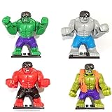 Green Red Yellow Grey Giant Hulk Mini Figure Super Hero Kid Baby Toy Building Blocks Sets Model Toys 4 Piece /Lot