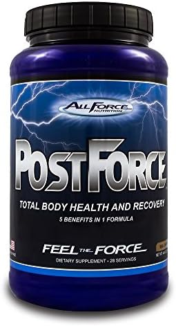 Post Force by All Force Nutrition - Delicious Milk Chocolate Whey Protein - Total Body Post Workout (Muscle Building, Joint Health, and Recovery Powder). Mixes easily with water or milk. (28 servings)
