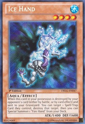 Yu-Gi-Oh! - Ice Hand (DRLG-EN047) - Dragons of Legend - 1st Edition - Secret Rare