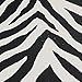DS BATH Zebra Black Shower Curtain,Polyester Fabric Shower Curtain,Print Shower Curtains for Bathroom,Contemporary Decorative Waterproof Bathroom Curtains,72 inches W x 72 inches H