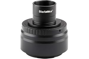 Starboosa Telescope Camera Adapter Mount for Full-Frame mirrorless Canon EOS R Series - with 1.25 inch T Adapter - for Telescope Prime Focus and Photography