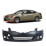 MBI AUTO - Primered, Front Bumper Cover Fascia for 2010 2011 2012 Nissan Altima Sedan 10 11 12, NI1000268