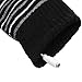 Elandy 1 Pair(2PCS) Winter Stripe Pattern USB2.0 Heated Fingerless Heating Knitting Hands Warm Gloves Gloves (Black)-Best Xmas Gift