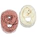Lucky Leaf Women Thick Knit Winter Infinity Circle Loop Scarves Solid Color