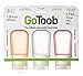 humangear GoToob 1.25 oz - 3 Pack Assorted Colors,One Size,Orange/Clear/Red