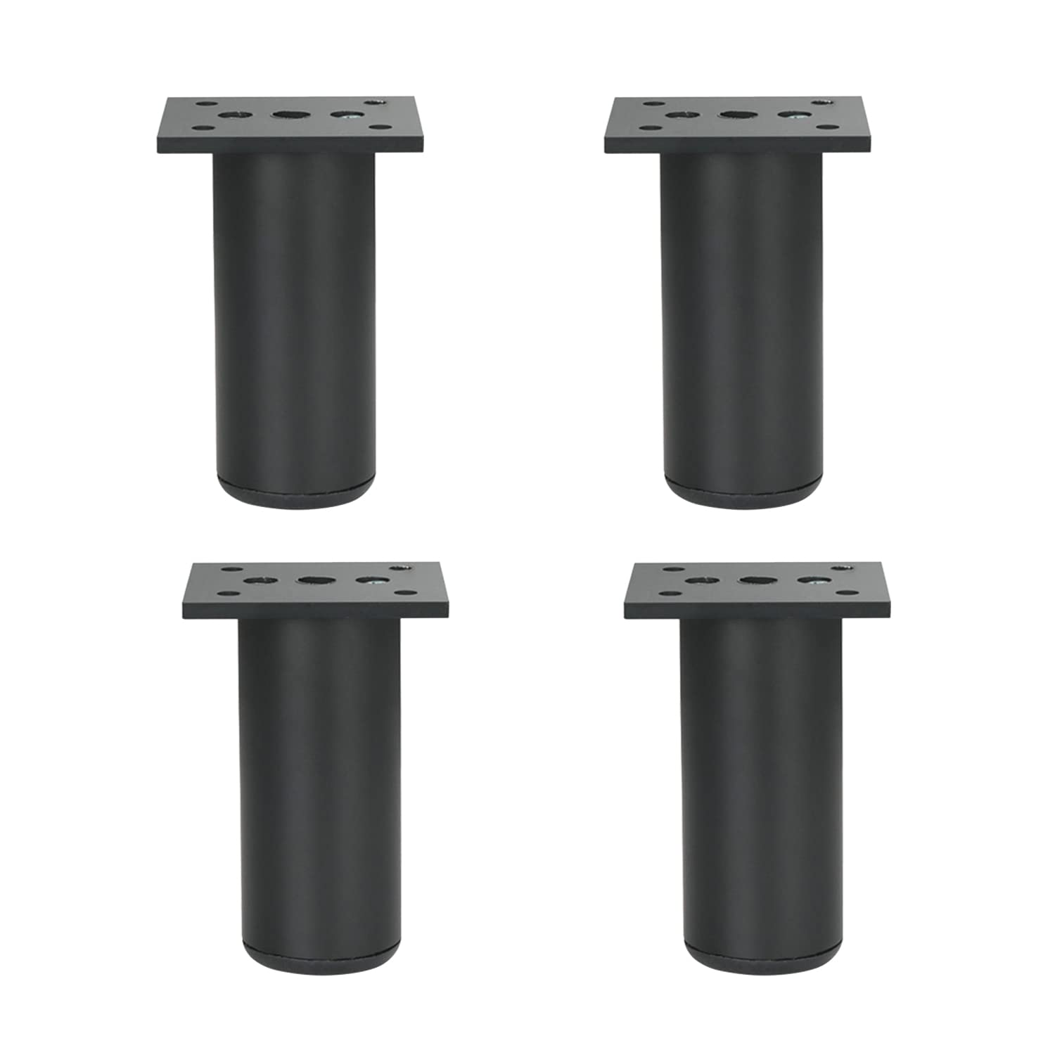 Qrity 80mm Furniture Legs Cabinet Feet Aluminum Alloy Kitchen Feet Sofa Feet Metal Table Legs Furniture Feet Worktop Bar TV Desk Legs, Pack of 4 — image 1