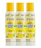 Citrus Magic Natural Odor Eliminating Air Freshener Spray Tropical Lemon, Pack of 3, 3.0-Ounces Each