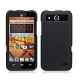 ZTE Maven Z812 (AT&T) - Black Protex Hard Snap-On Case + Atom LED
