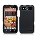 ZTE Maven Z812 (AT&T) - Black Protex Hard Snap-On Case + Atom LED