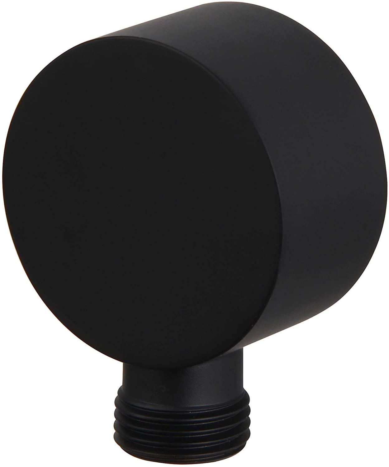 Solid Brass Wall Mount Shower Outlet Water Supply Elbow, Matte Black Finish