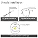 Dream Master Tap Light Battery Operated LED Night Light Mount-on Anywhere COB 360 Rotating Circle Light with Magnetic Base (2 Pack)