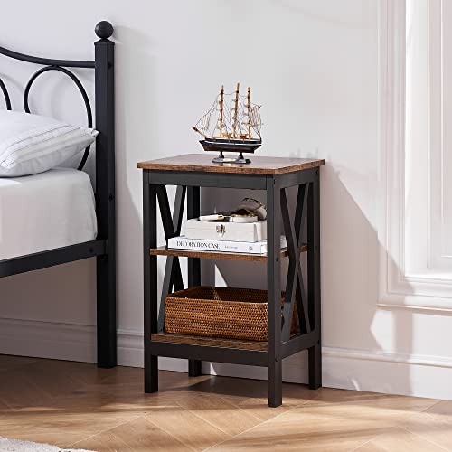 VECELO Modern Nightstands XDesign Side End Table Night Stand with