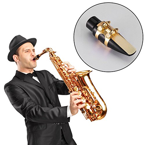 Timiy Tenor Plastic Mouthpiece Metal Buckle Reed Kit for Tenor Sax Saxophone Saxophone Parts(TENOR)