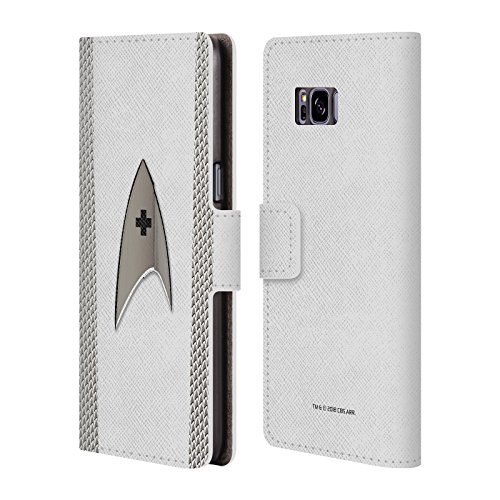 Official Star Trek Discovery Medical Uniforms Leather Book Wallet Case Cover For Samsung Galaxy S8