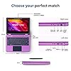 AWOW 11.6" Laptop, 2 in 1 Windows 10 Laptop, FHD Kids Laptop, Intel 4 Core Celeron N4120, 6GB RAM 256GB M.2 SSD, Touch Screen Laptop with Stylus, Purple