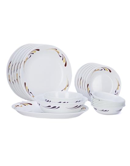 Corelle India Impressions Celebration Dinner Set,21 Pcs