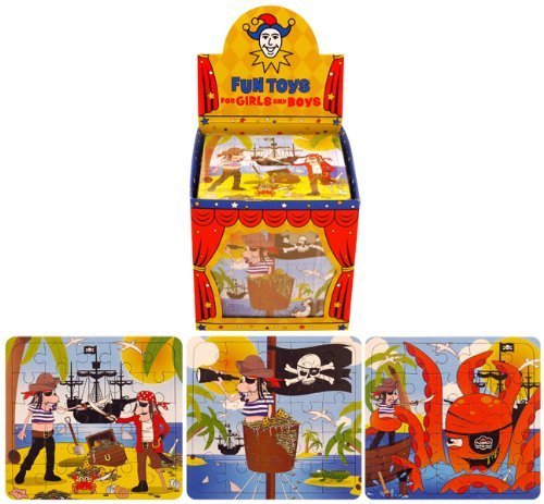 Henbrandt 20 Pirate Jigsaw Puzzles Birthday Party bag Fillers