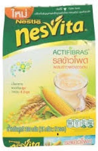 Nestle Nesvita Actifibras- Instant Cereal Nesvita Corn with Puffed Rice Formula (25g. X 4 Sachets) - 100g. by Nesvita