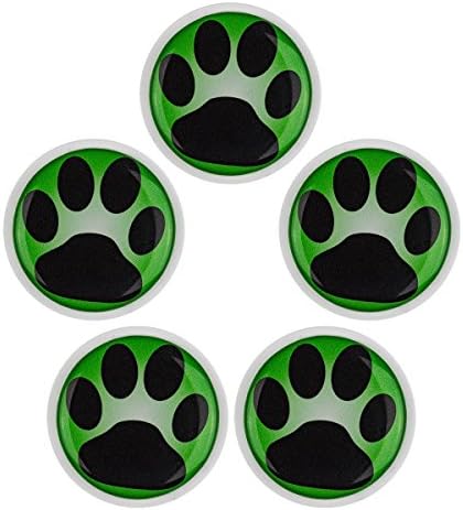 34-050 Animal FootPrint - Nursery, Whiteboard, Refrigerator, Office Household Magnets for Kids and Children - Assorted Set - 5pcs
